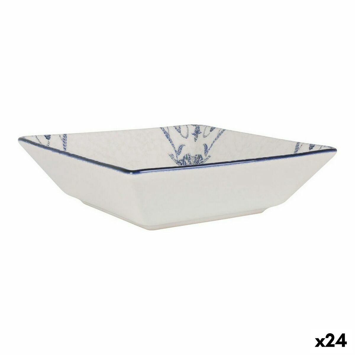 Bol para Aperitivos La Mediterránea Rosetta Porcelana 18 x 18 x 5 cm (24 Unidades)