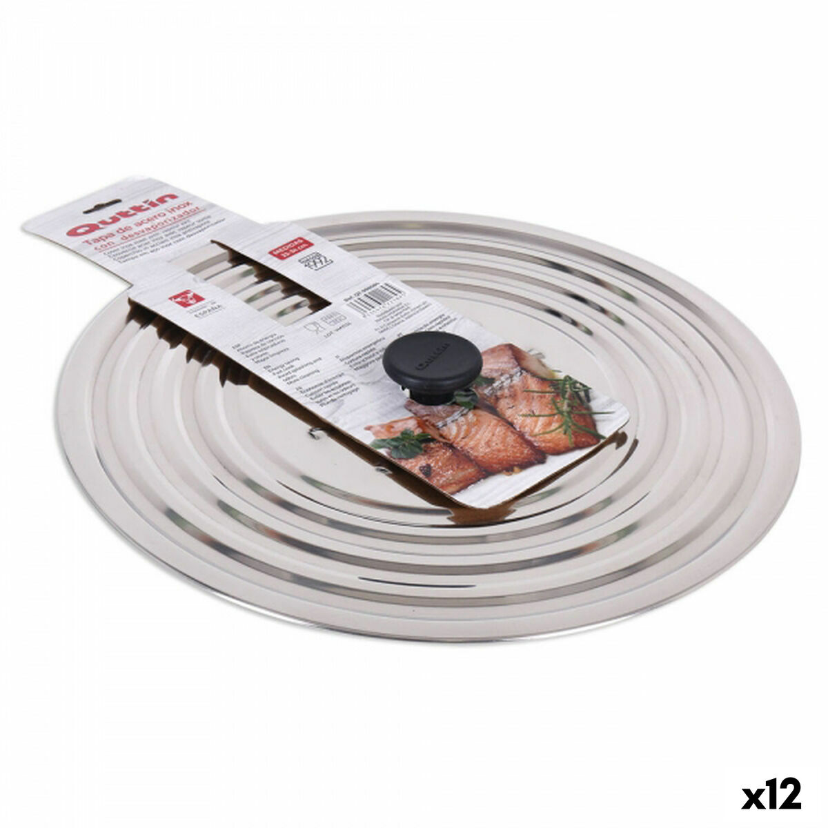 Tapa para Sartén Quttin Quttin Acero Inoxidable (12 Unidades)