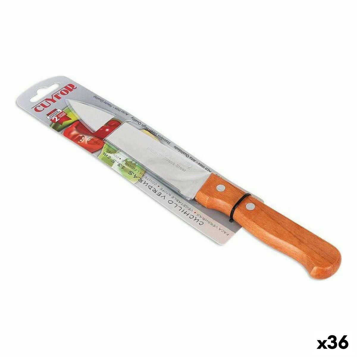 Cuchillo de Cocina Quttin Natura 24,5 cm (36 Unidades)