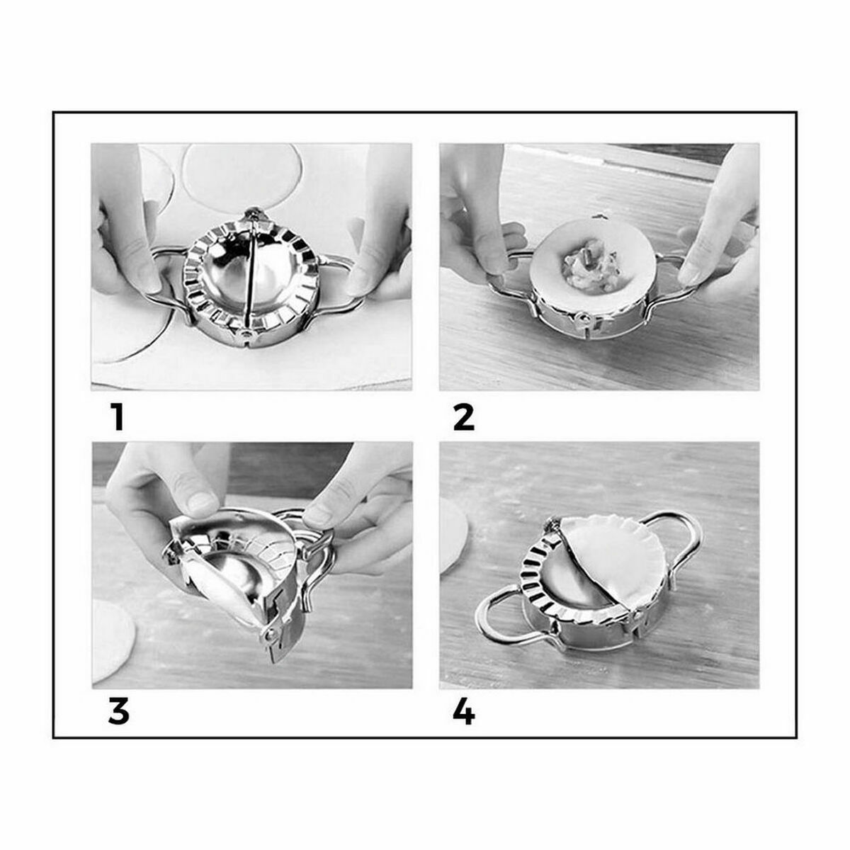 Molde para Repostería Quttin 137214 Acero Inoxidable Empanadillas (12 Unidades)