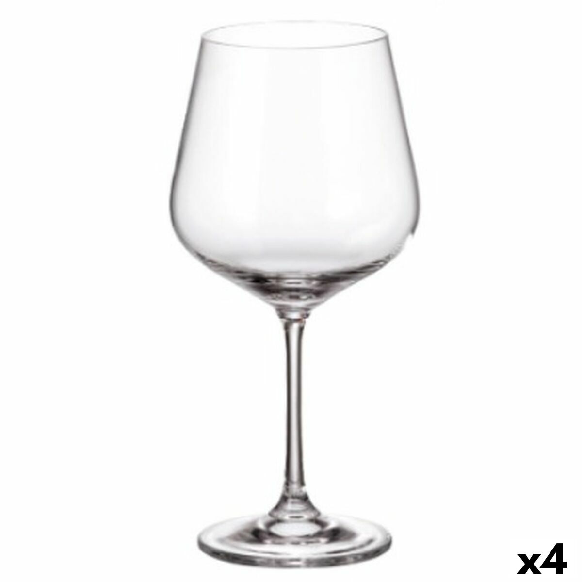 Set de copas de vino Bohemia Crystal Sira 600 ml 6 Piezas (6 Unidades) (4 Unidades)
