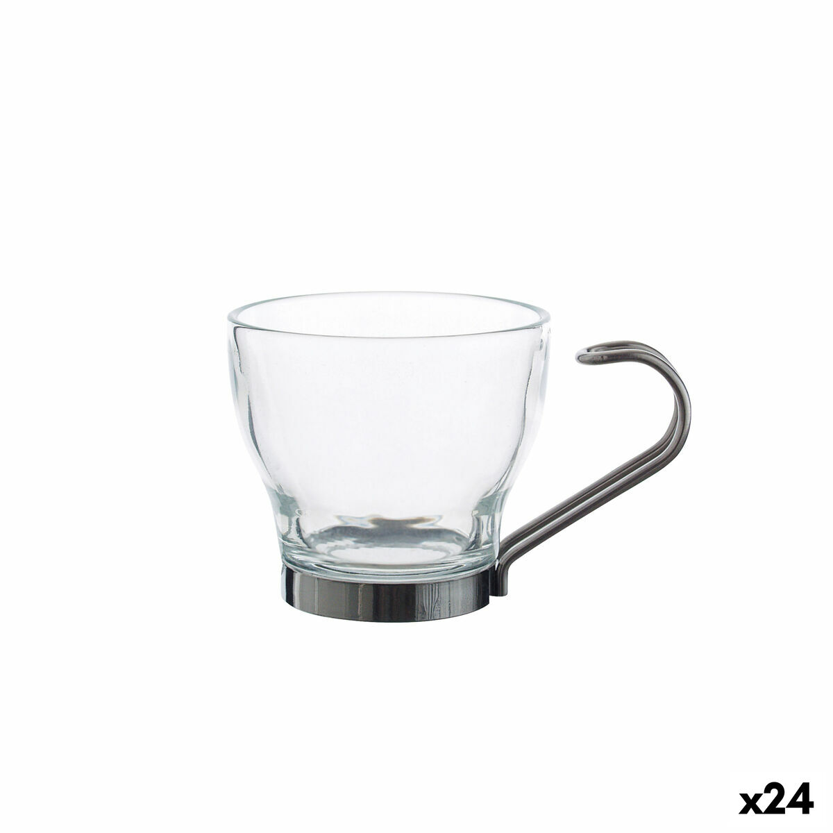 Juego de Tazas de Café La Mediterránea Amberg 100 ml 3 Piezas (24 Unidades)