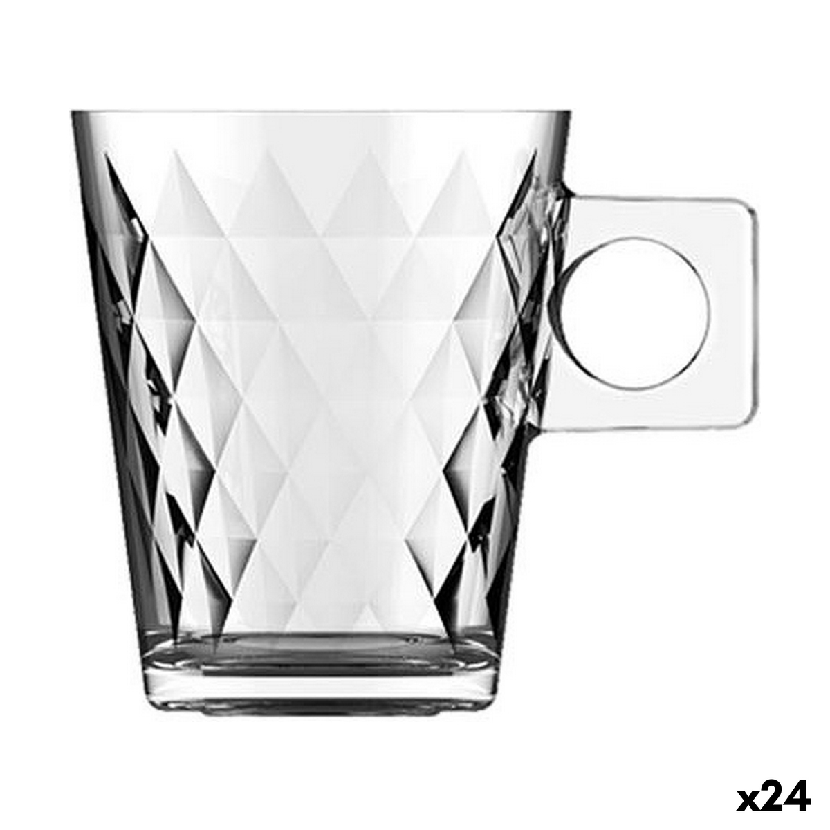 Juego de Tazas de Café Inde Lima diamante 3 Piezas (24 Unidades)