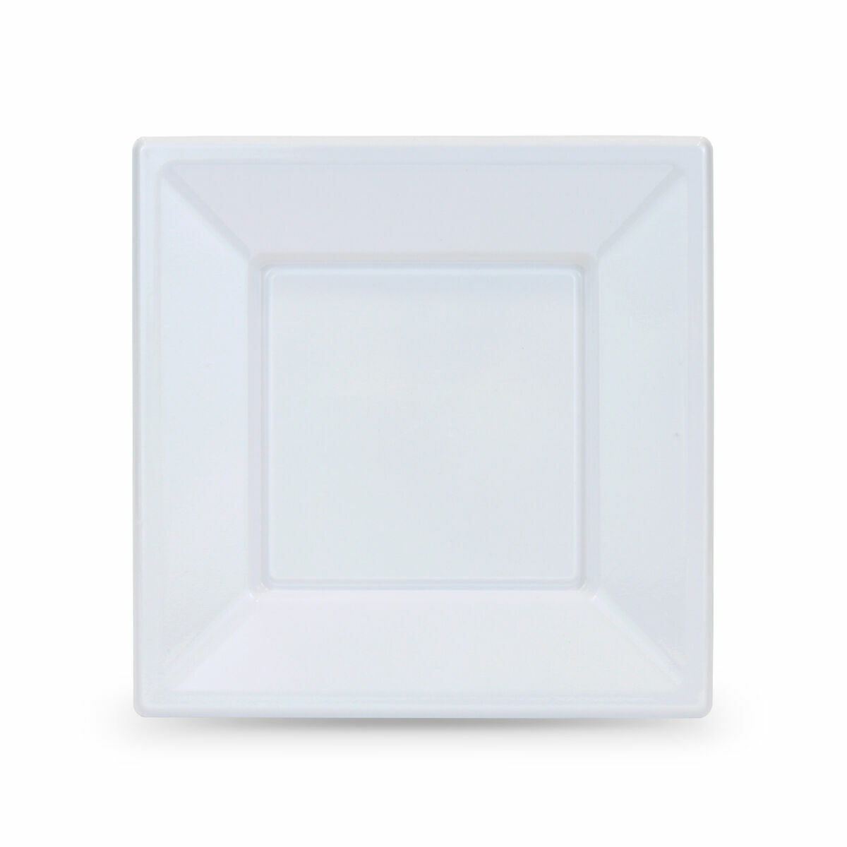Set de platos reutilizables Algon Cuadrado Plástico 18 x 18 x 1,5 cm (24 Unidades)