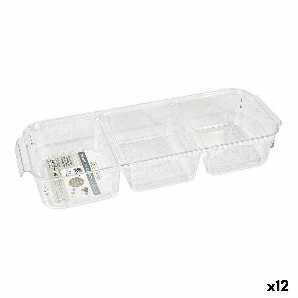 Organizador Multiusos Confortime Poliestireno 35 x 13 x 6 cm (12 Unidades)