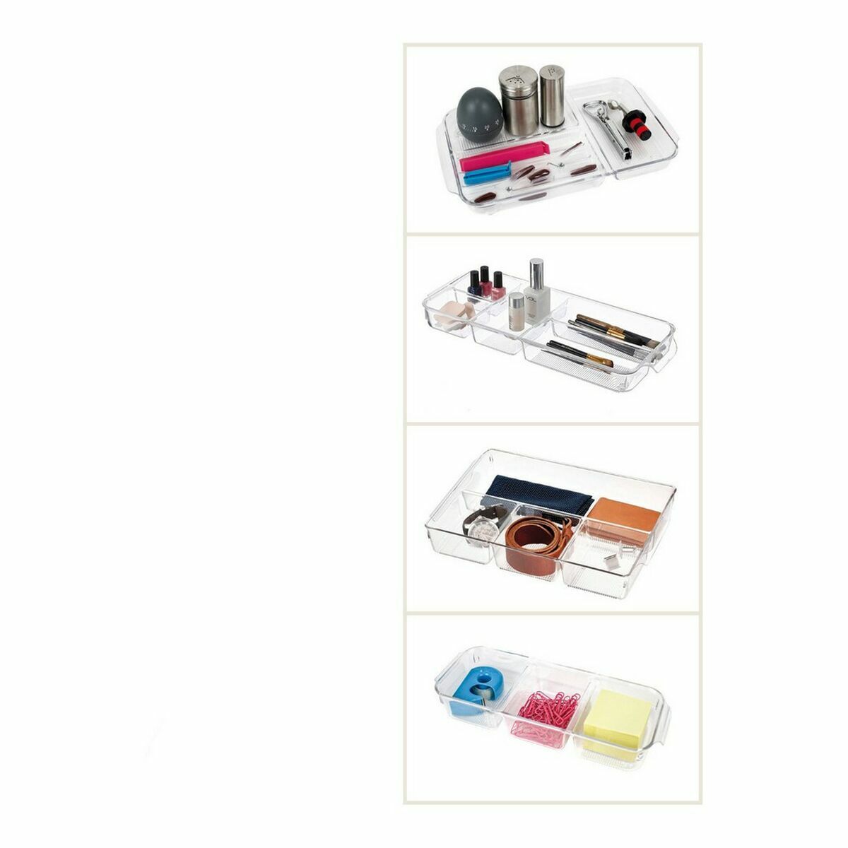 Organizador Multiusos Confortime Poliestireno 35 x 13 x 6 cm (12 Unidades)