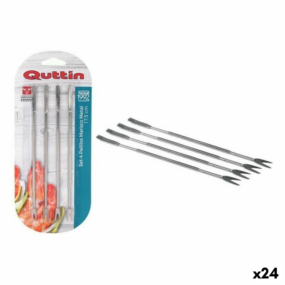 Palillos para Marisco Quttin Metal 4 Piezas (4 pcs)