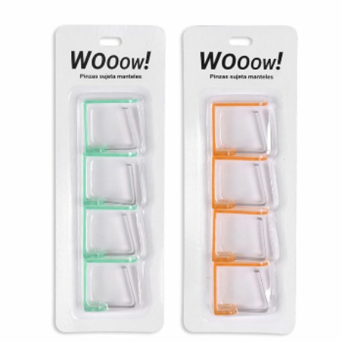 Pinza Sujeta Manteles 4,5 x 4,3 cm (4 Piezas) (36 Unidades)