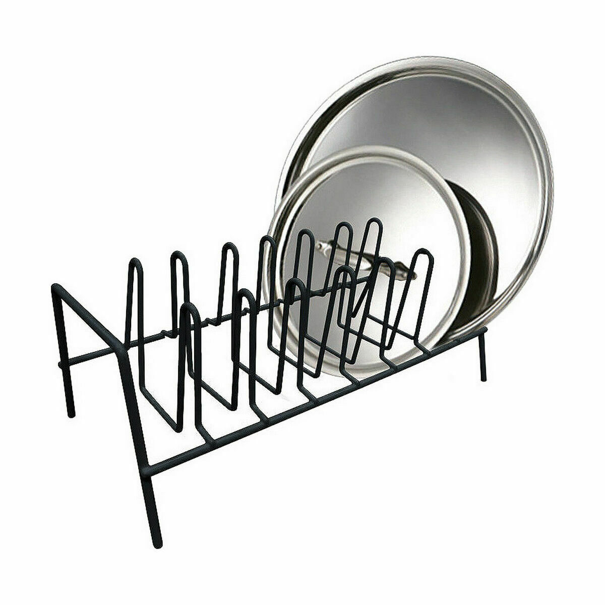 Organizador de Sartenes Confortime Negro 35,8 x 17,2 x 13,4 cm (12 Unidades)