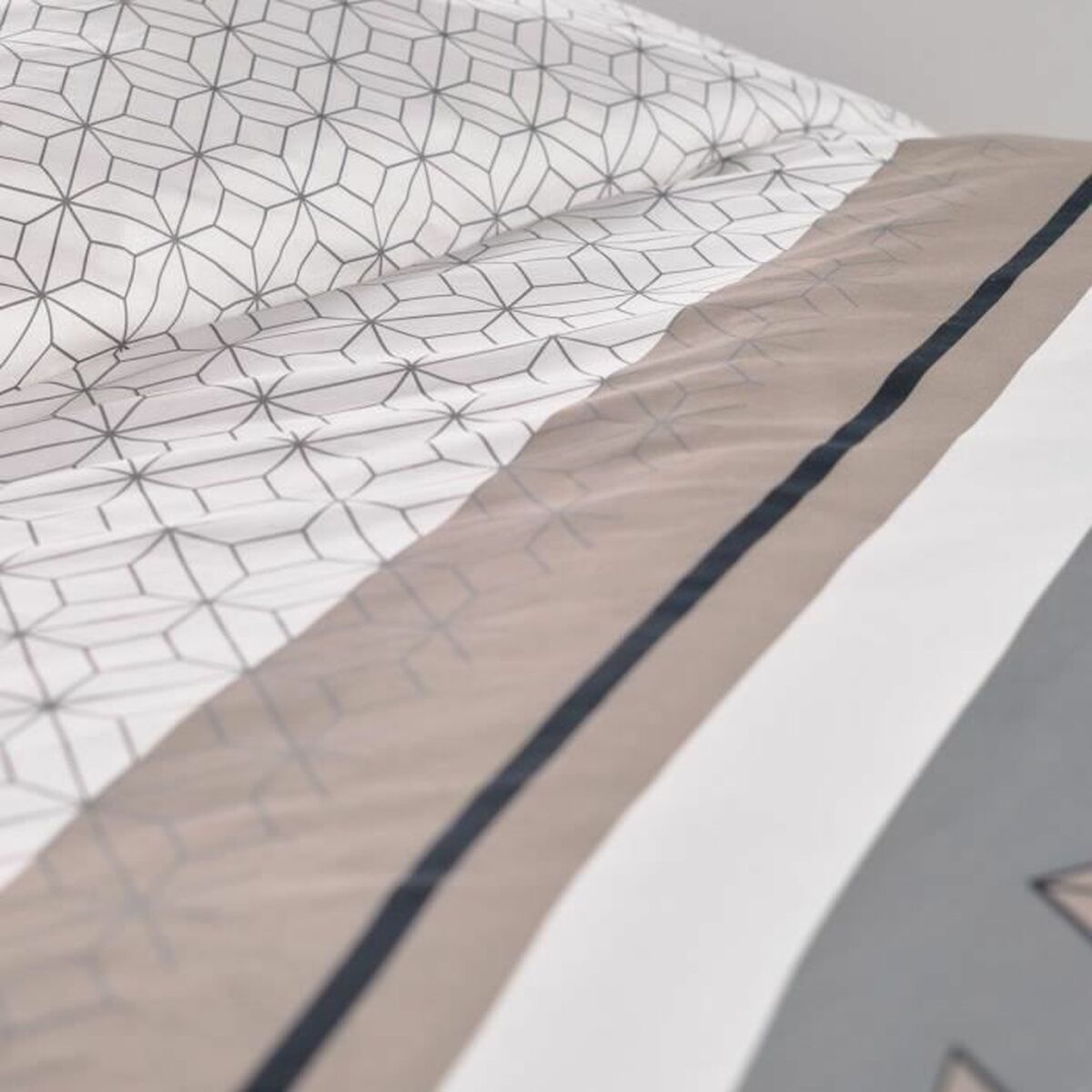 Juego de funda nórdica TODAY Beige 240 x 200 cm Geométrico