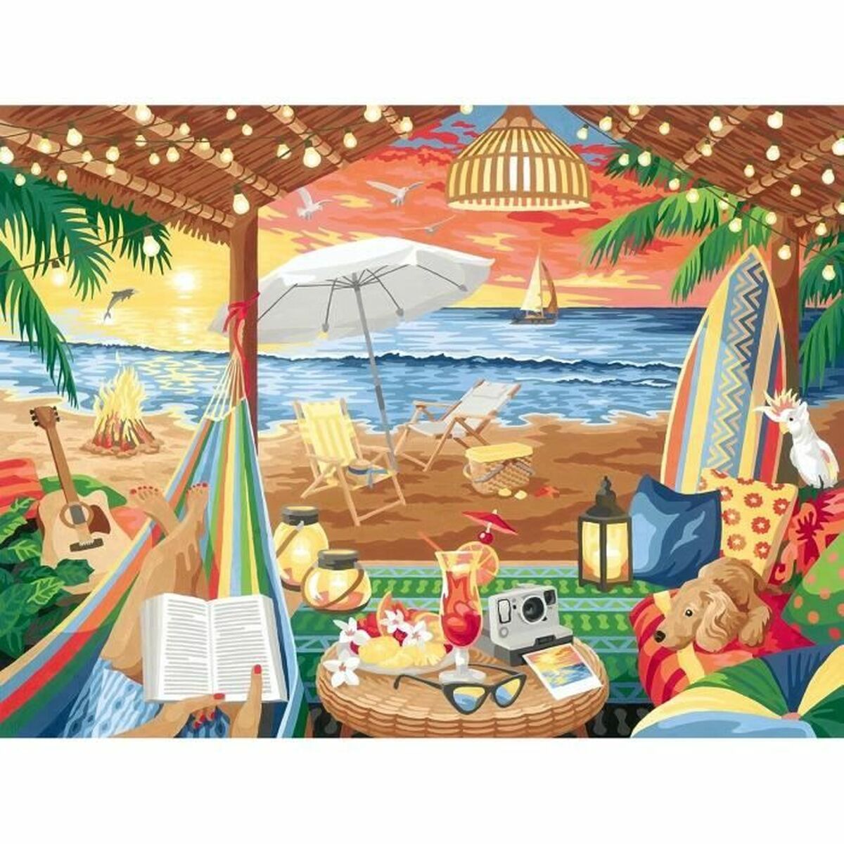 Juego de Manualidades Ravensburger Cozy Cabana Cartón