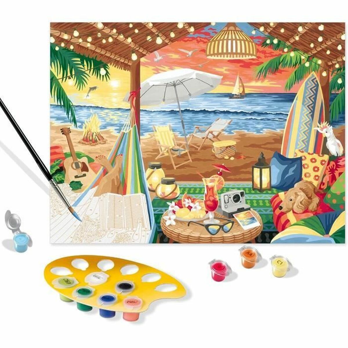 Juego de Manualidades Ravensburger Cozy Cabana Cartón