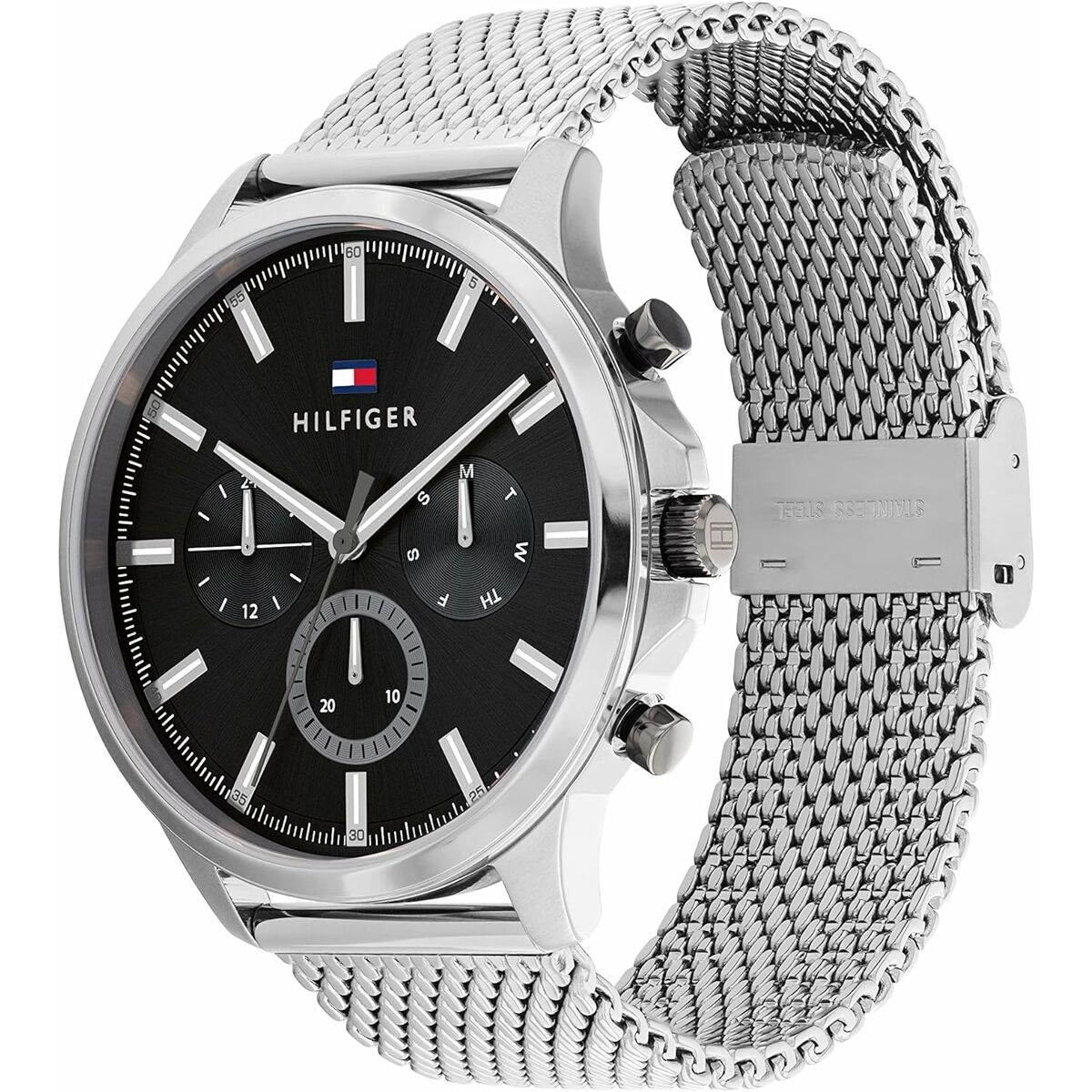 Reloj Hombre Tommy Hilfiger RYDER Negro Plateado
