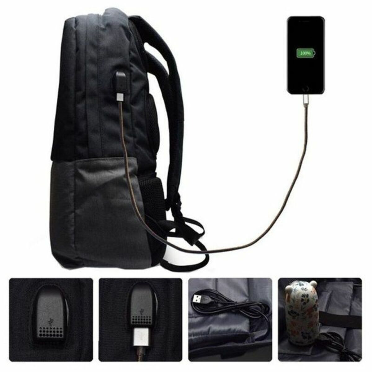 Mochila para Portátil y Tablet Ewent EW2529 Negro Gris 17" 17,3"