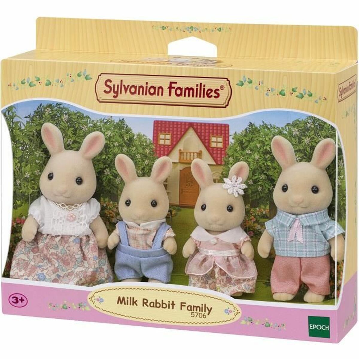 Set de Muñecos Sylvanian Families 5706 Conejo Familia 4 Piezas