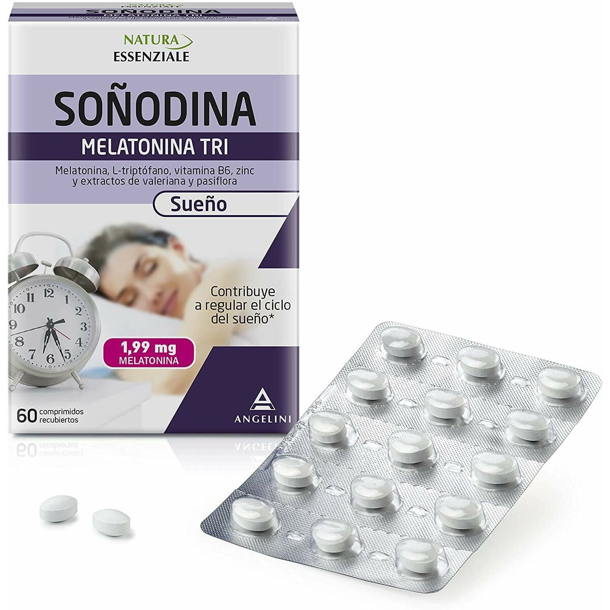 Suplemento para Insomnio Natura Essenziale Soñodina Calm Melatonina 60 unidades
