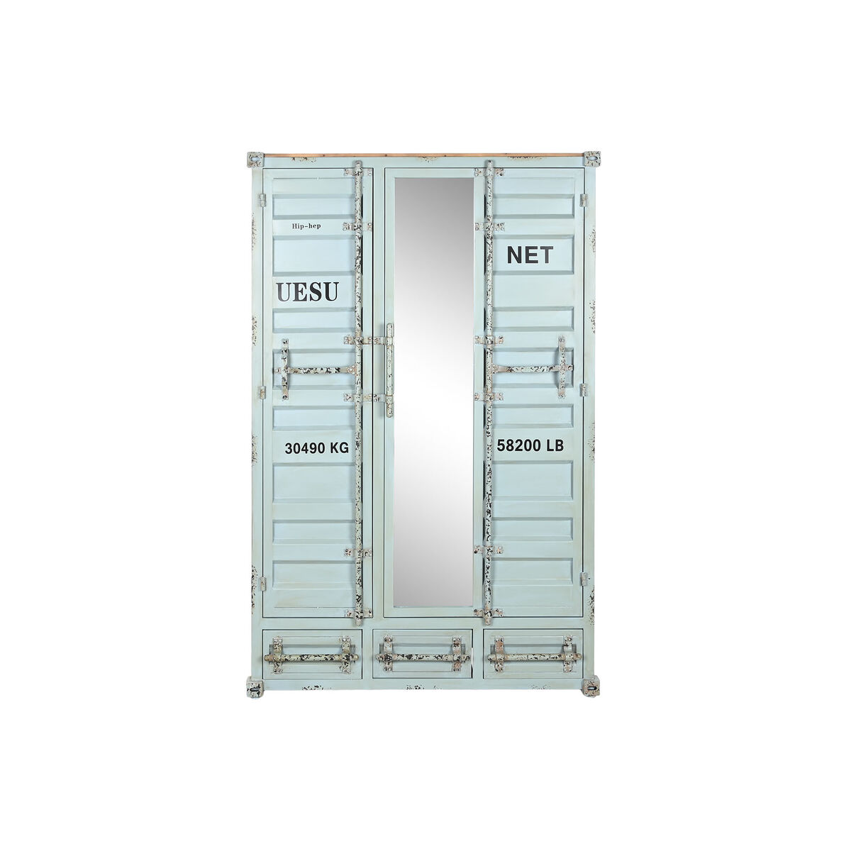 Armario Home ESPRIT Turquesa Azul cielo 112 x 46 x 174 cm