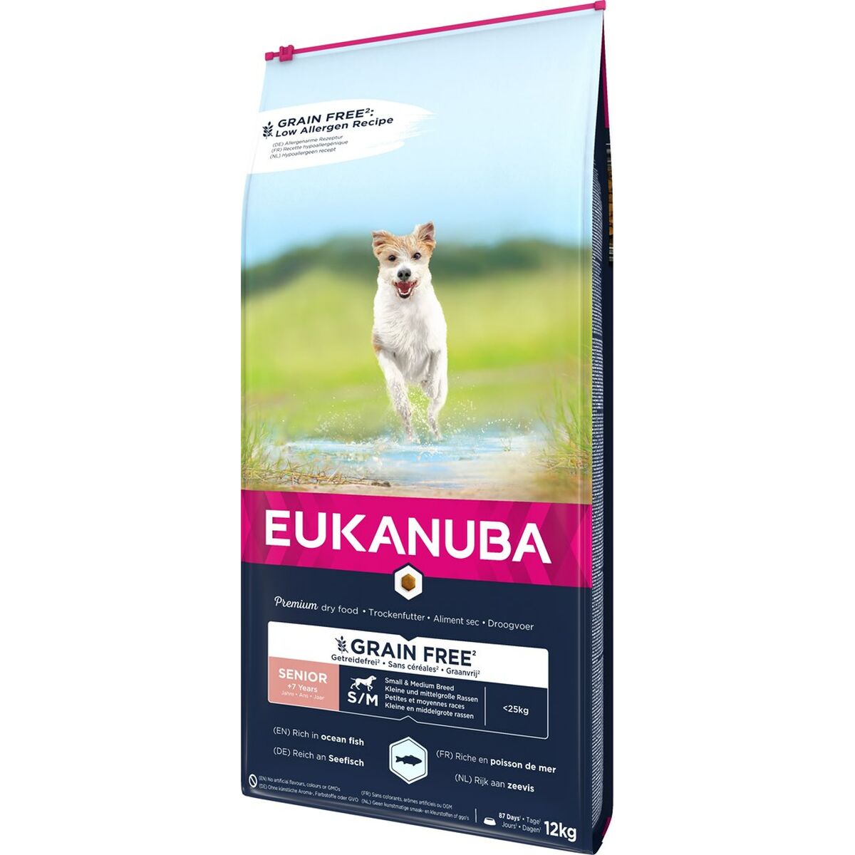 Pienso Eukanuba Grain Free Senior small/medium breed Senior Pescado 12 kg