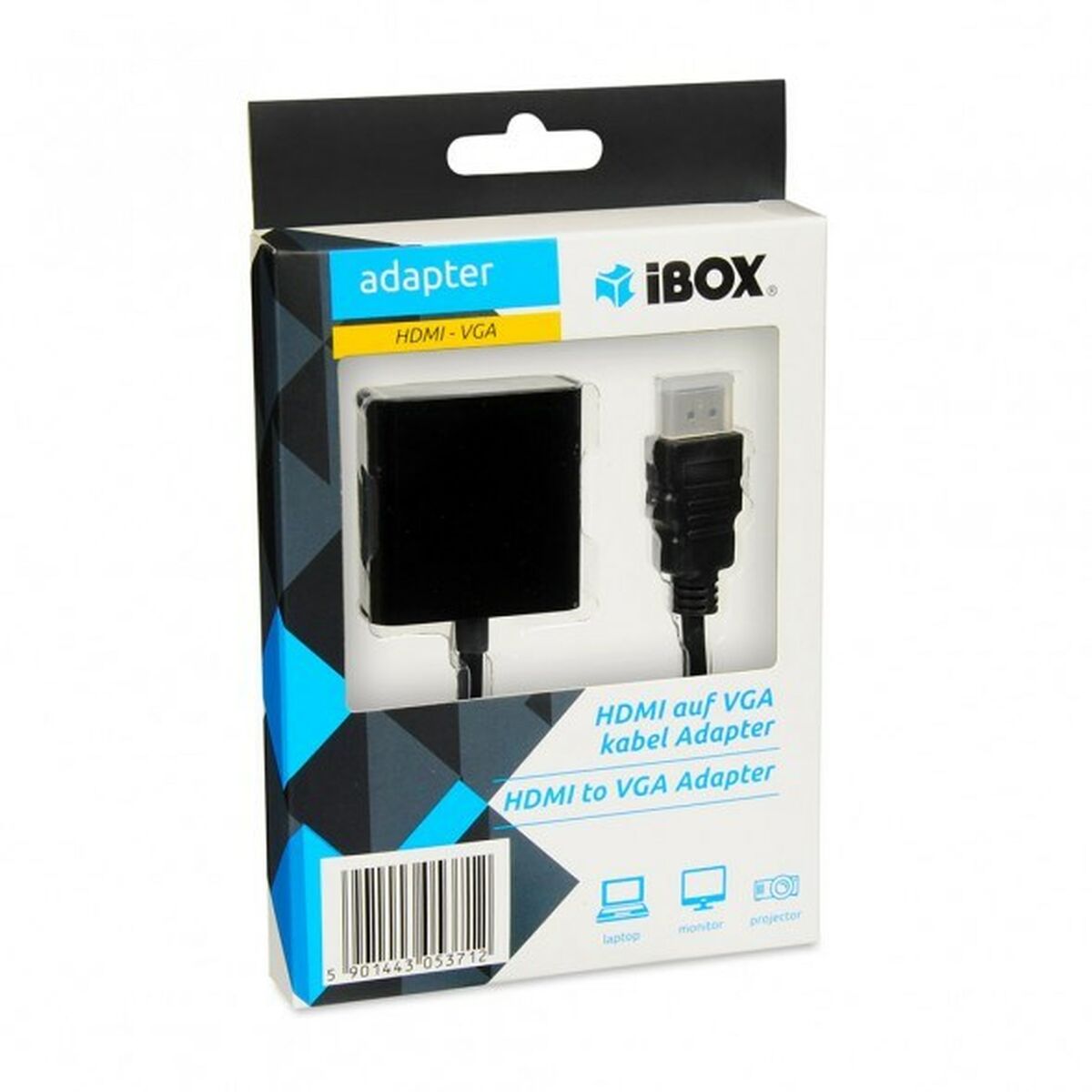 Adaptador HDMI a VGA Ibox IAHV01 Negro