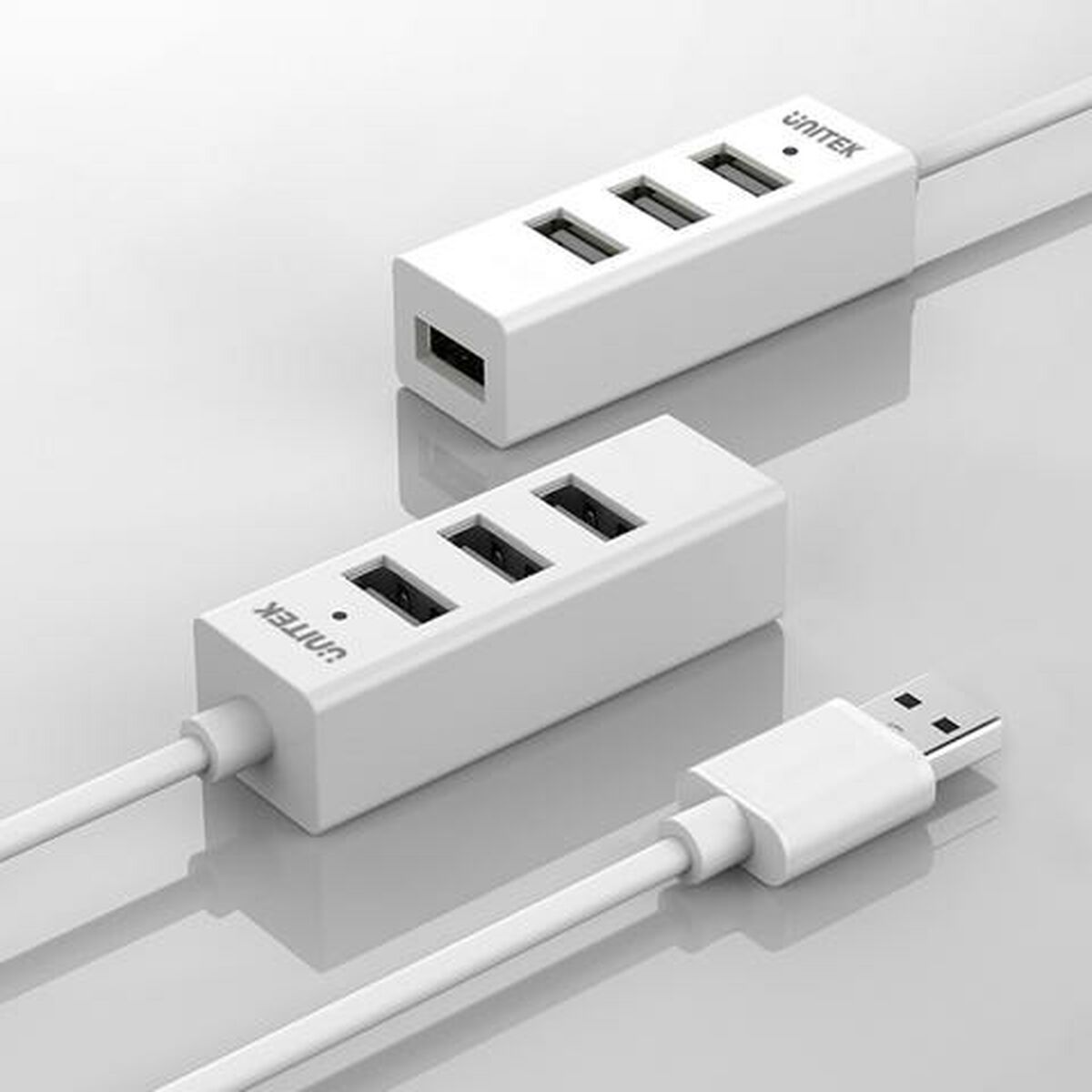 Hub USB 3 Puertos Unitek Y-2146 Blanco