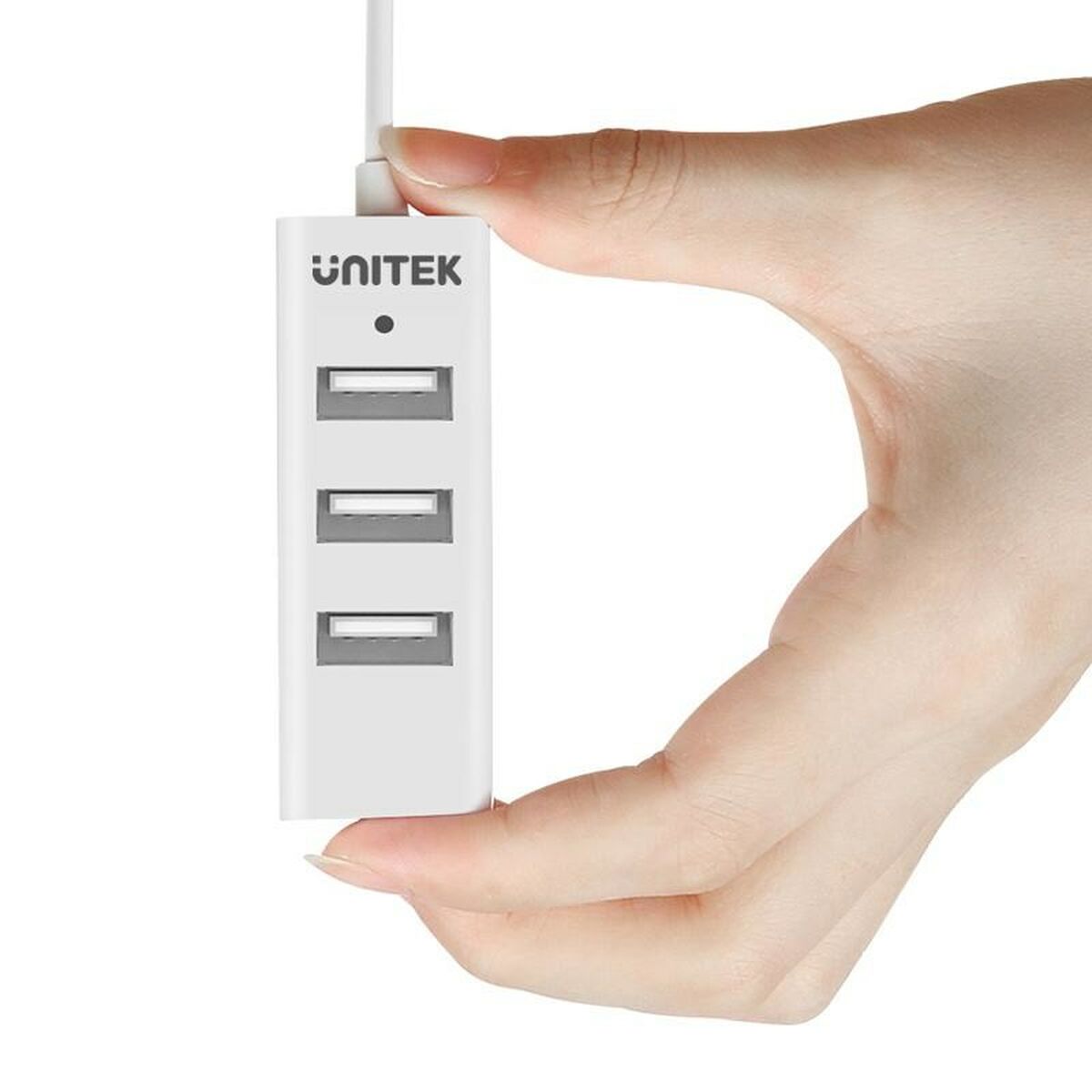 Hub USB 3 Puertos Unitek Y-2146 Blanco