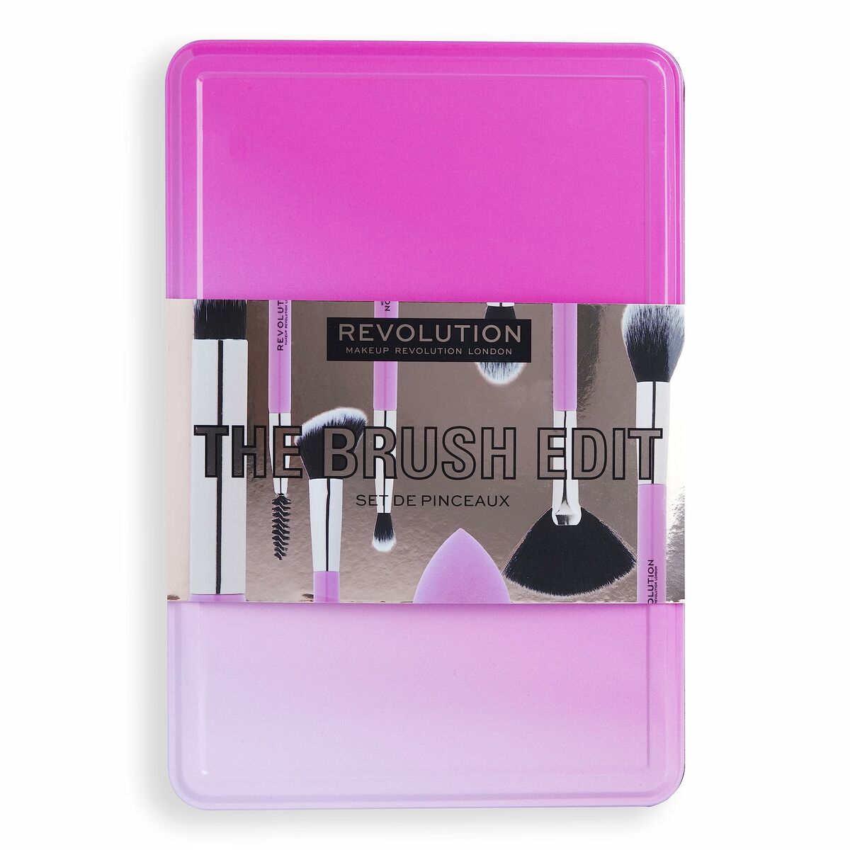 Set de Brochas de Maquillaje Revolution Make Up The Brush Edit Rosa 8 Piezas