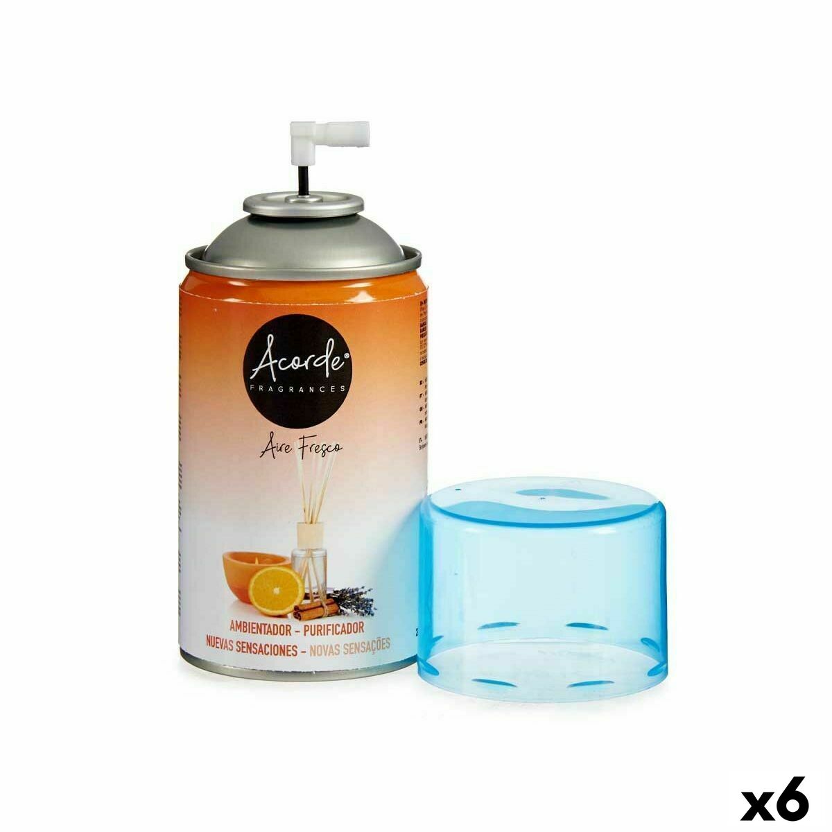 Recambio de Ambientador Acorde Sensations 250 ml (6 Unidades)
