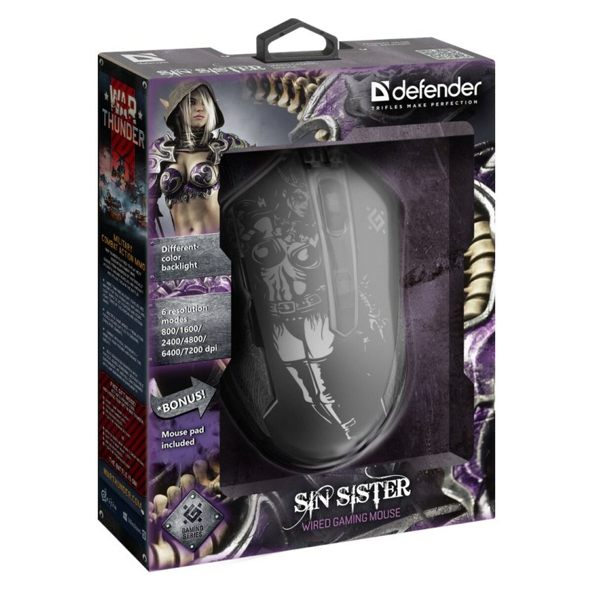 Ratón Defender GM-933 Negro