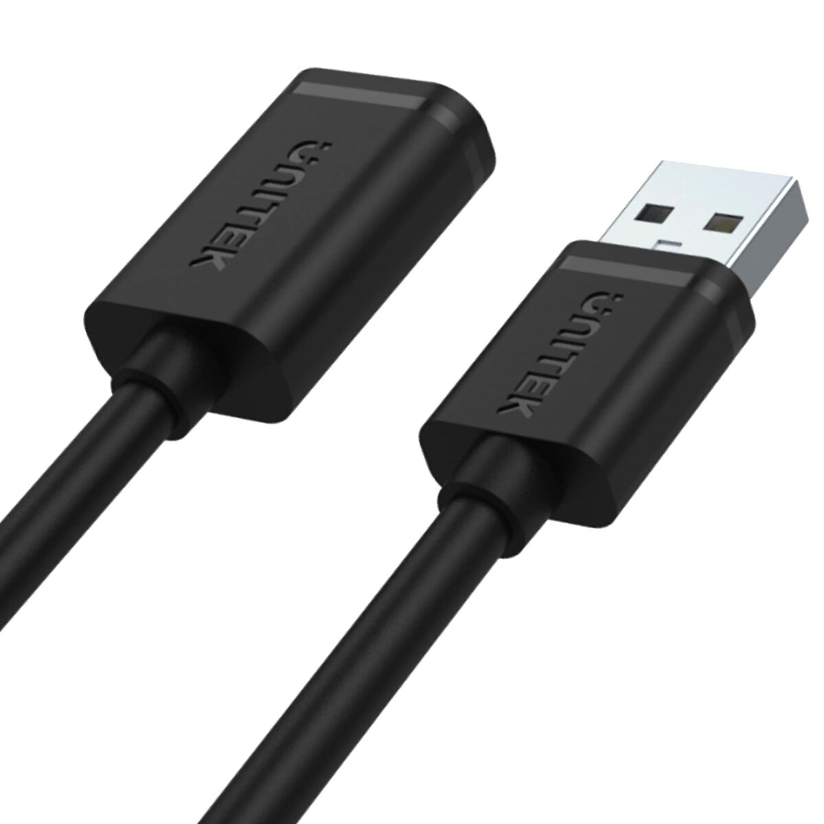 Cable USB Unitek Y-C417GBK Macho/Hembra Negro 3 m