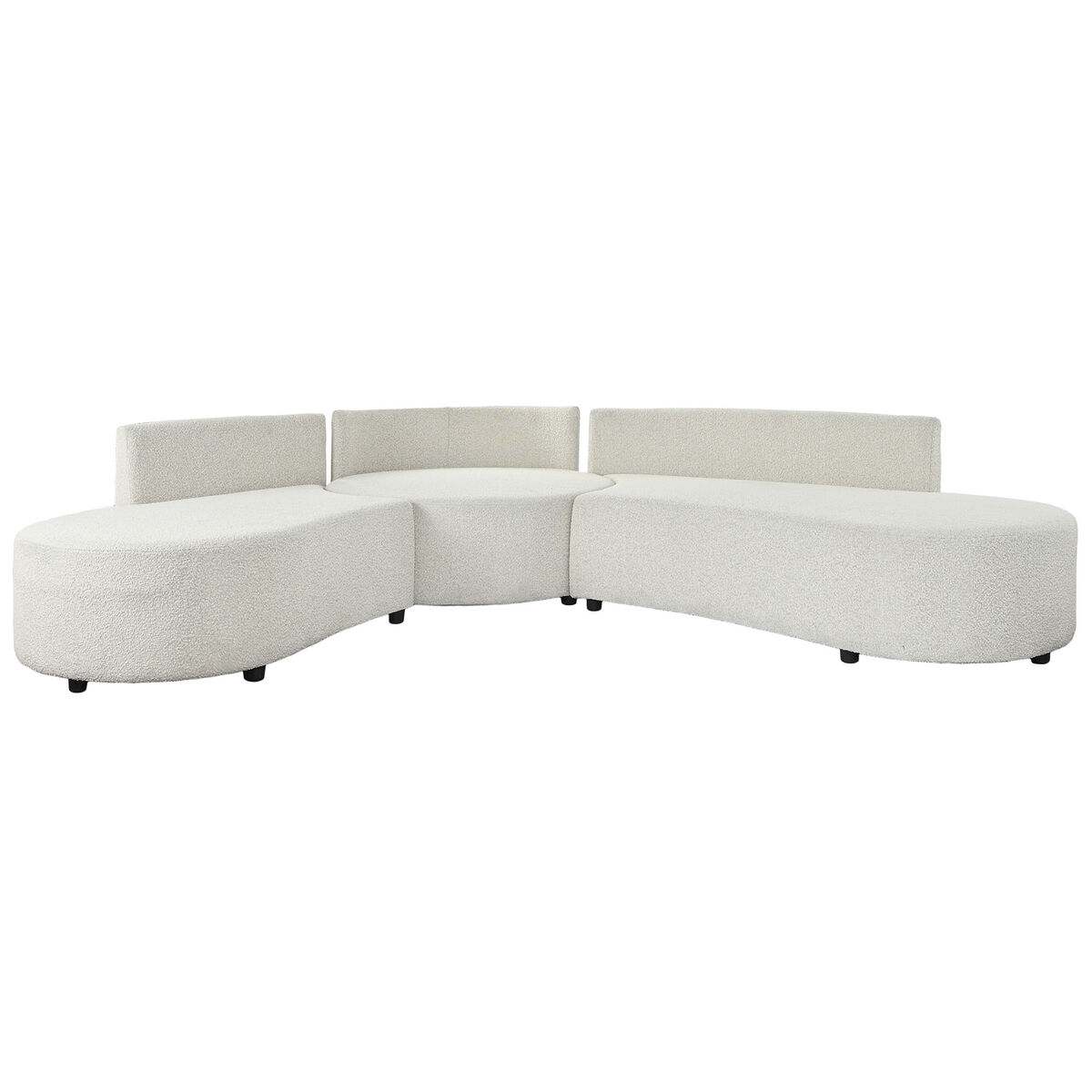 Sofá DKD Home Decor Blanco Madera Moderno 250 x 241 x 66 cm