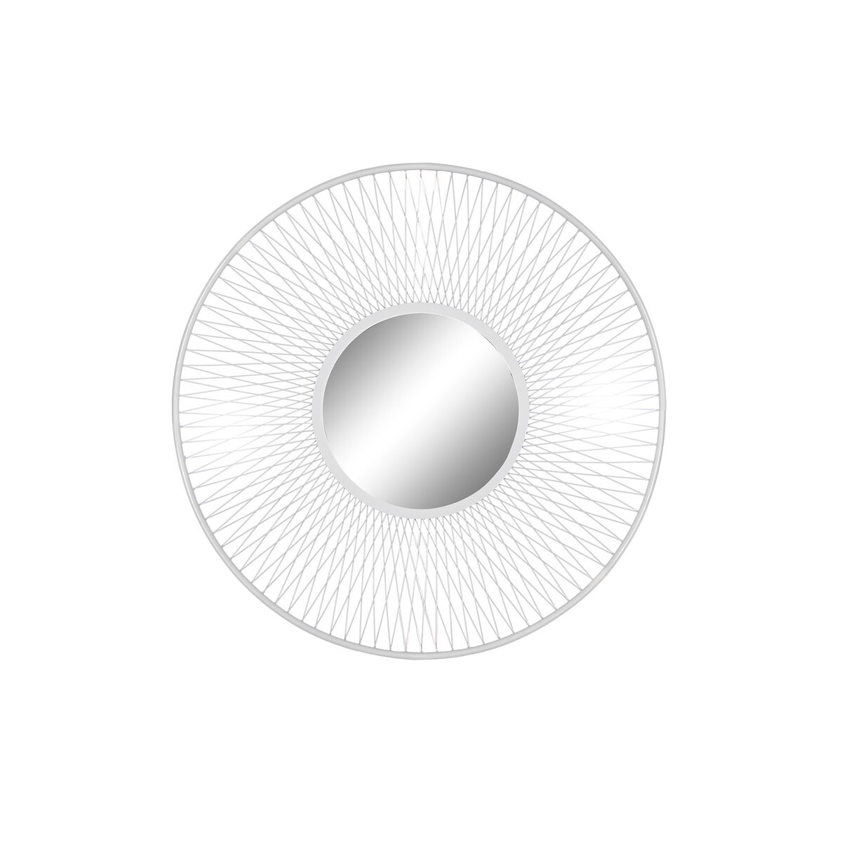 Espejo de pared Home ESPRIT Blanco Urbano 90 x 2 x 90 cm