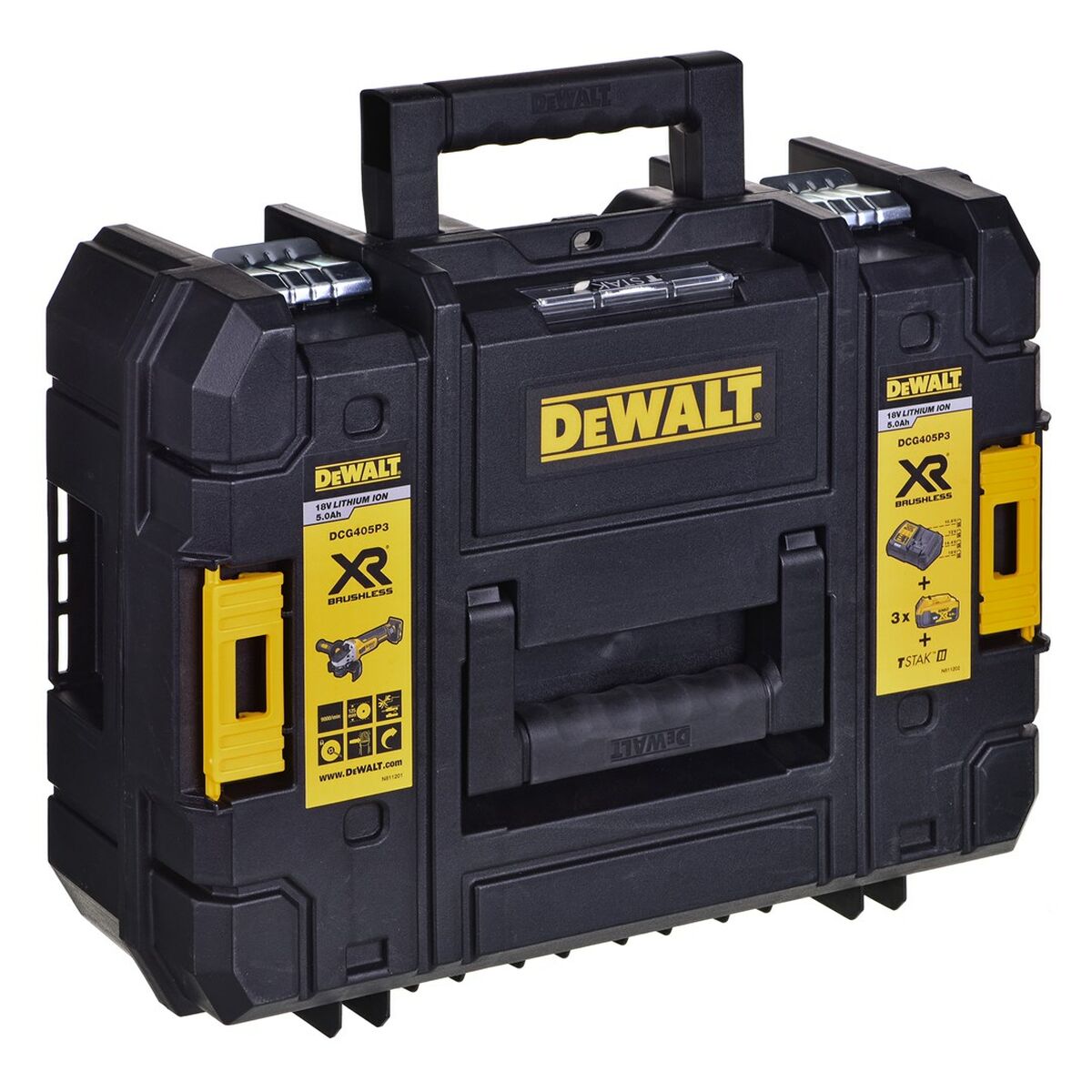 Amoladora angular Dewalt DCG405P3 18 V 125 mm