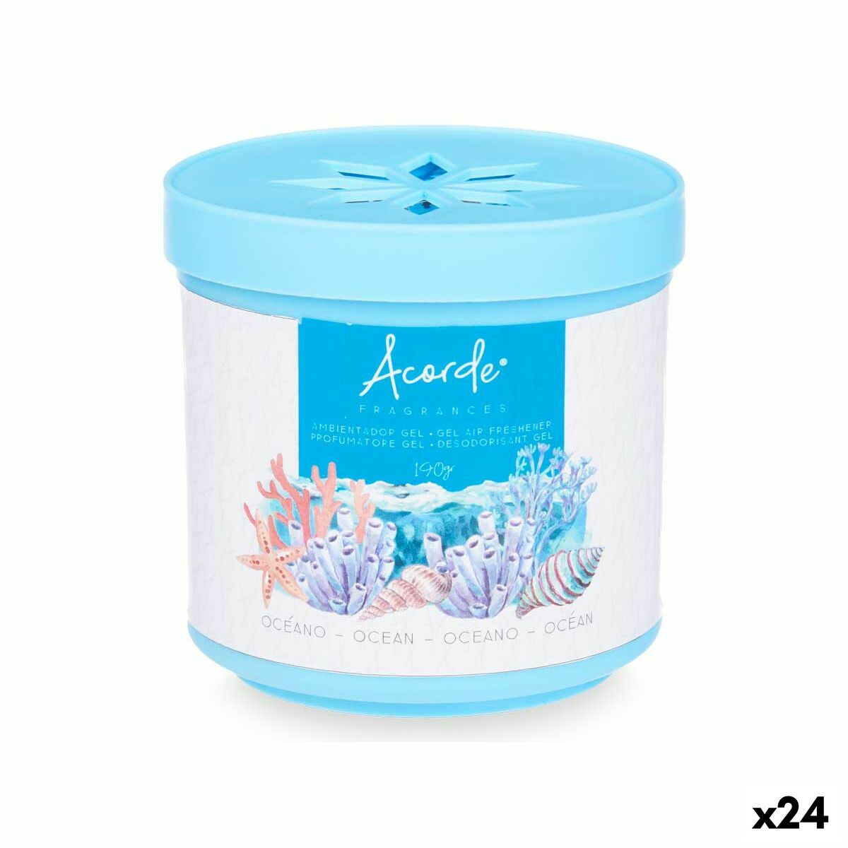 Ambientador Acorde Océano 190 g (24 Unidades)