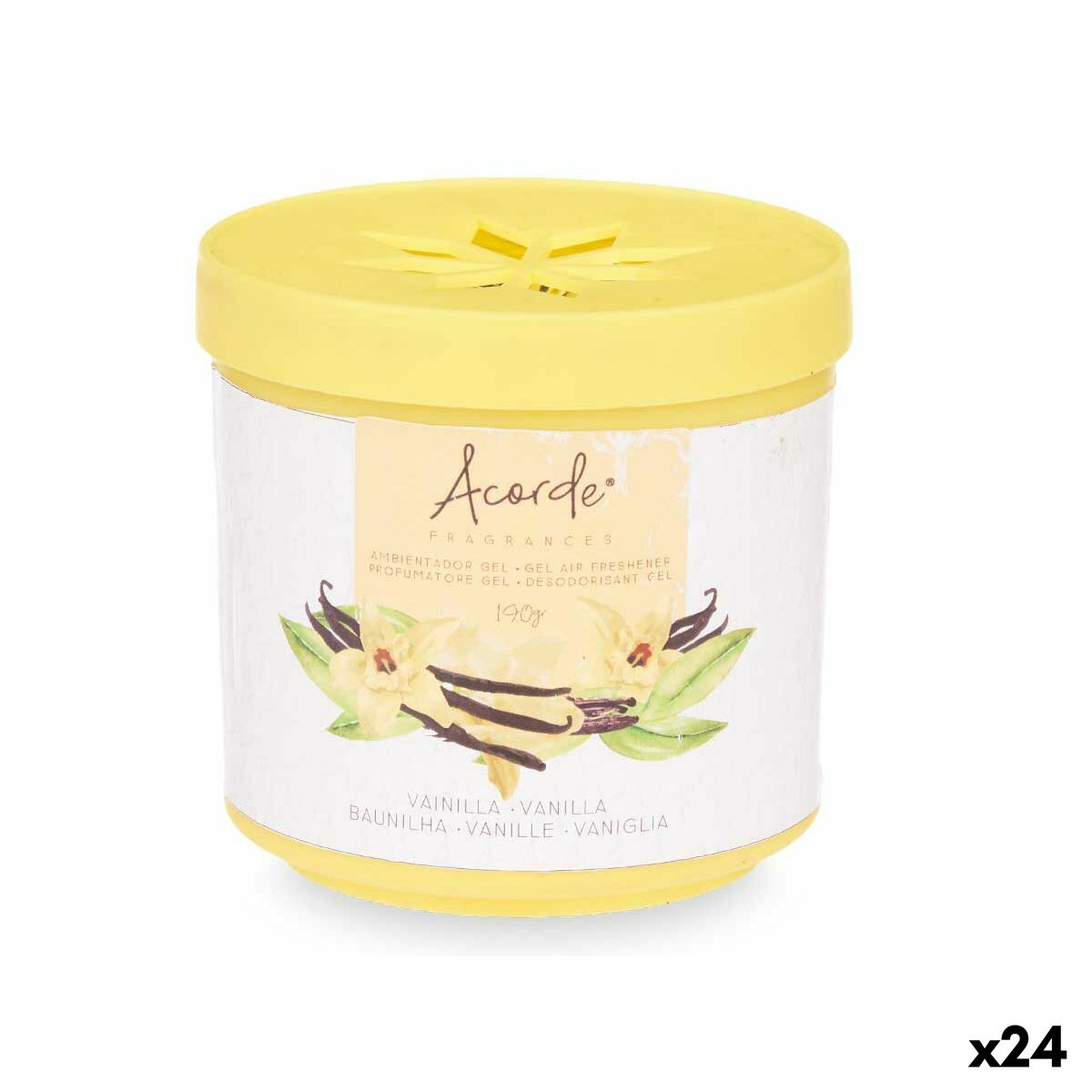 Ambientador Acorde Vainilla 190 g (24 Unidades)