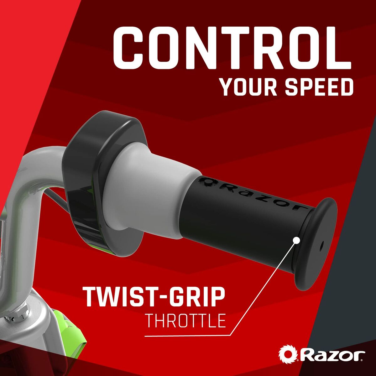 Moto Eléctrica para Niños Razor Dirt Rocket SX350 McGrath Blanco Negro Verde Gris