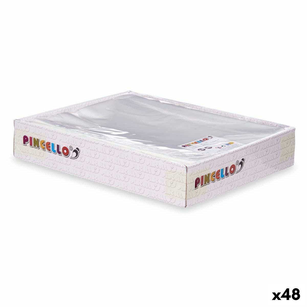 Fundas Pincello Transparente A4 Plástico 25 x 34 x 1 cm (48 Unidades)