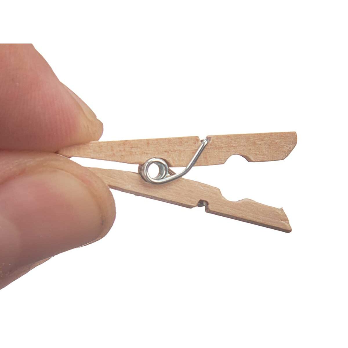 Pinzas Pincello Marrón Madera Pequeño (24 Unidades)