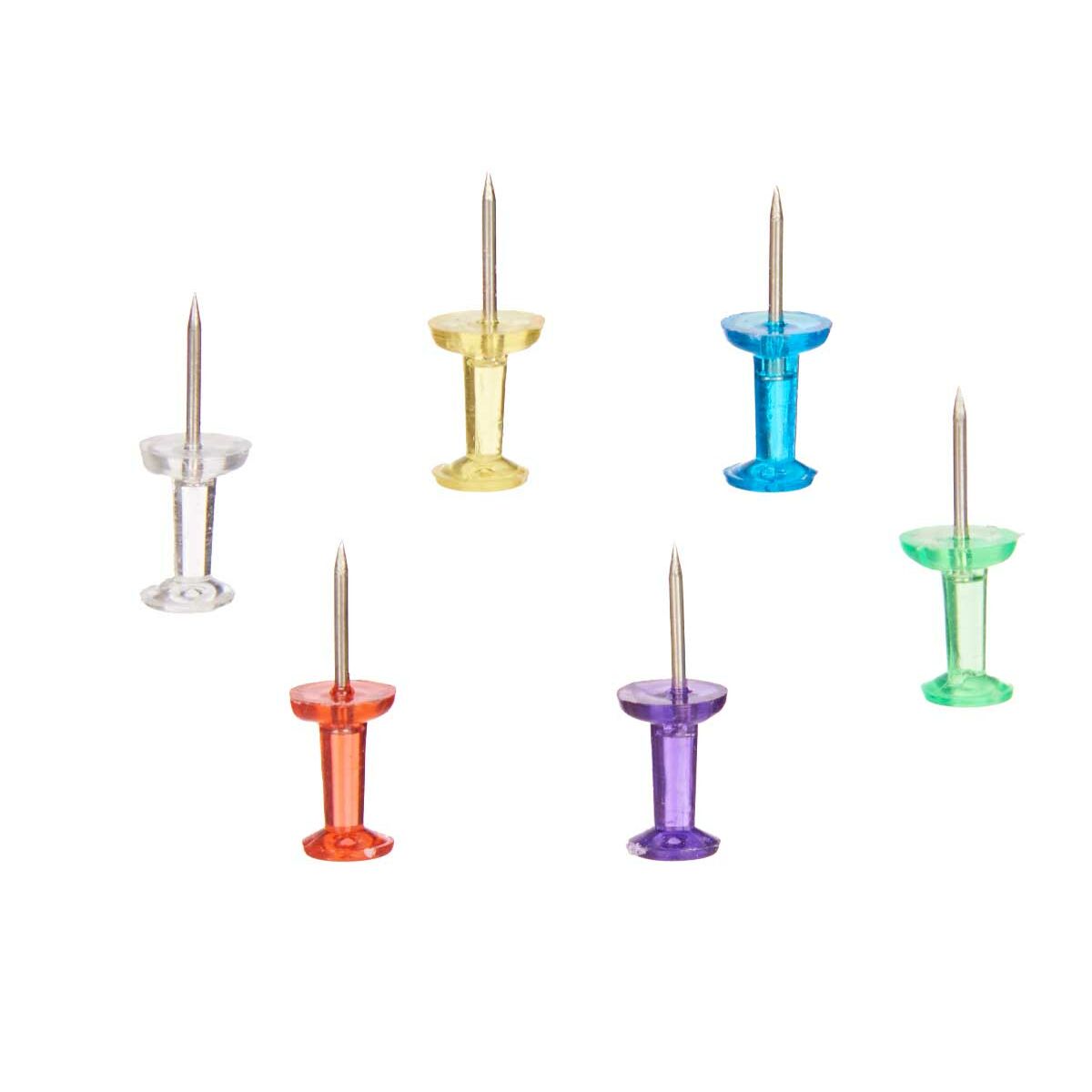 Chinchetas Pincello Multicolor Metal Plástico (24 Unidades)