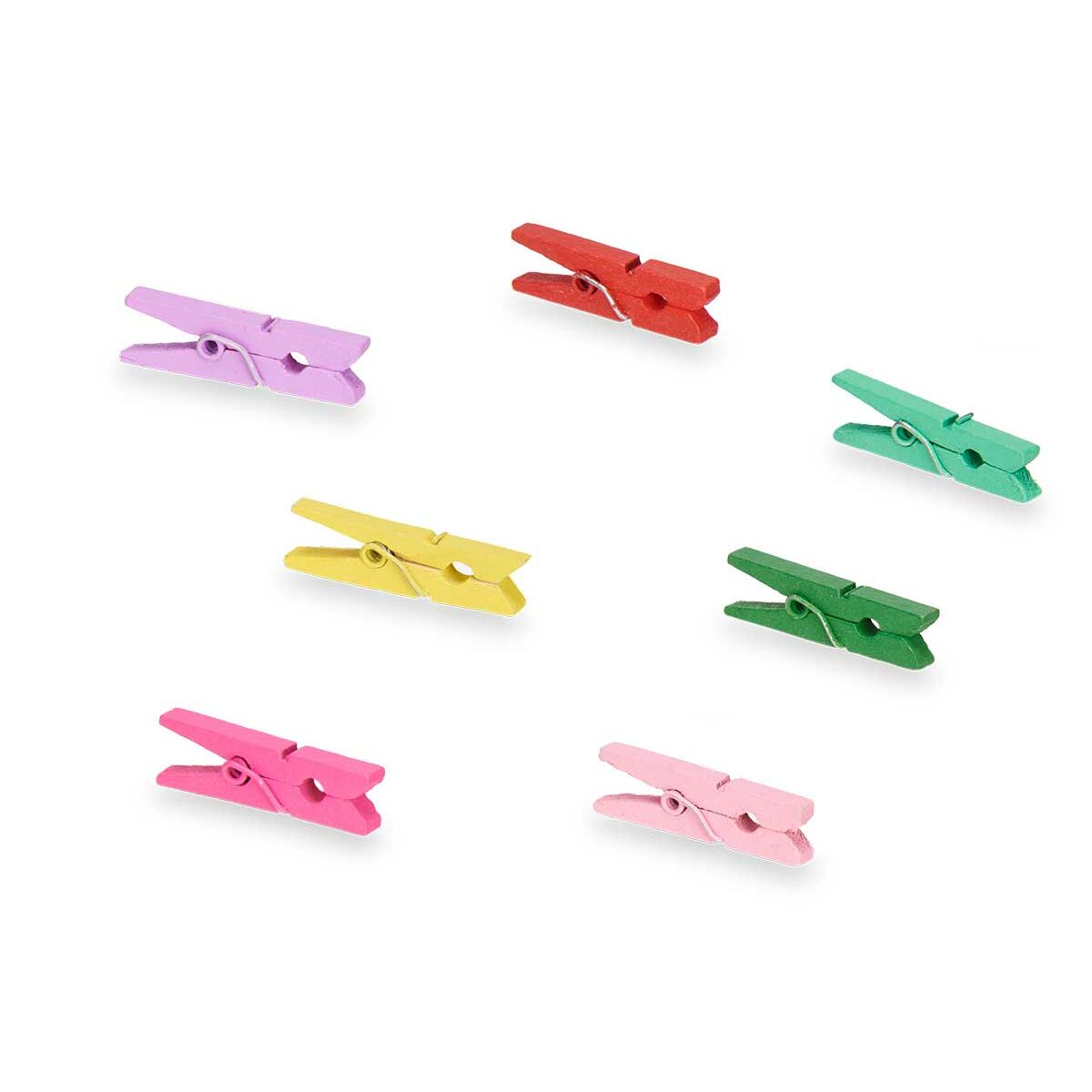 Pinzas Pincello Multicolor Madera Pequeño (24 Unidades)