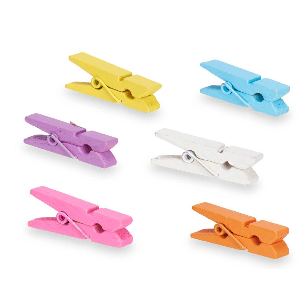 Pinzas Pincello Multicolor Madera Mediano (24 Unidades)