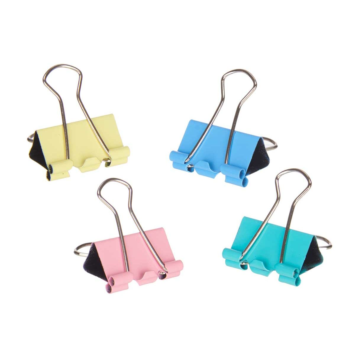Pinzas Pincello Multicolor Metal Clip Mediano (24 Unidades)