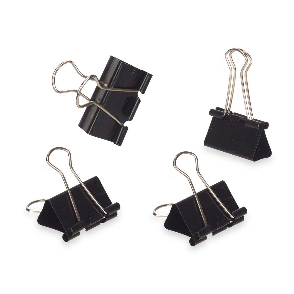 Pinzas Pincello Negro Metal Clip Grande (24 Unidades)