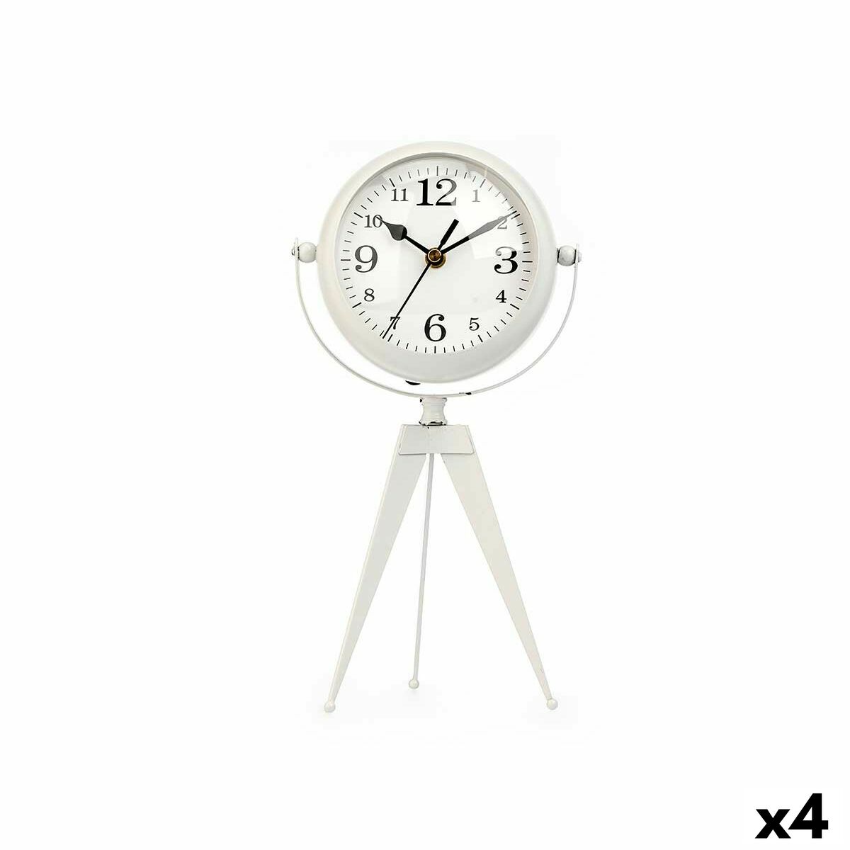 Reloj de Mesa Gift Decor Blanco Trípode (4 Unidades)