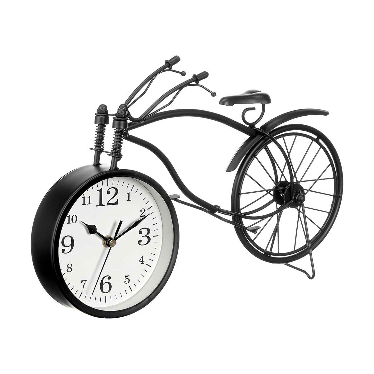 Reloj de Mesa Gift Decor Negro Bicicleta (4 Unidades)