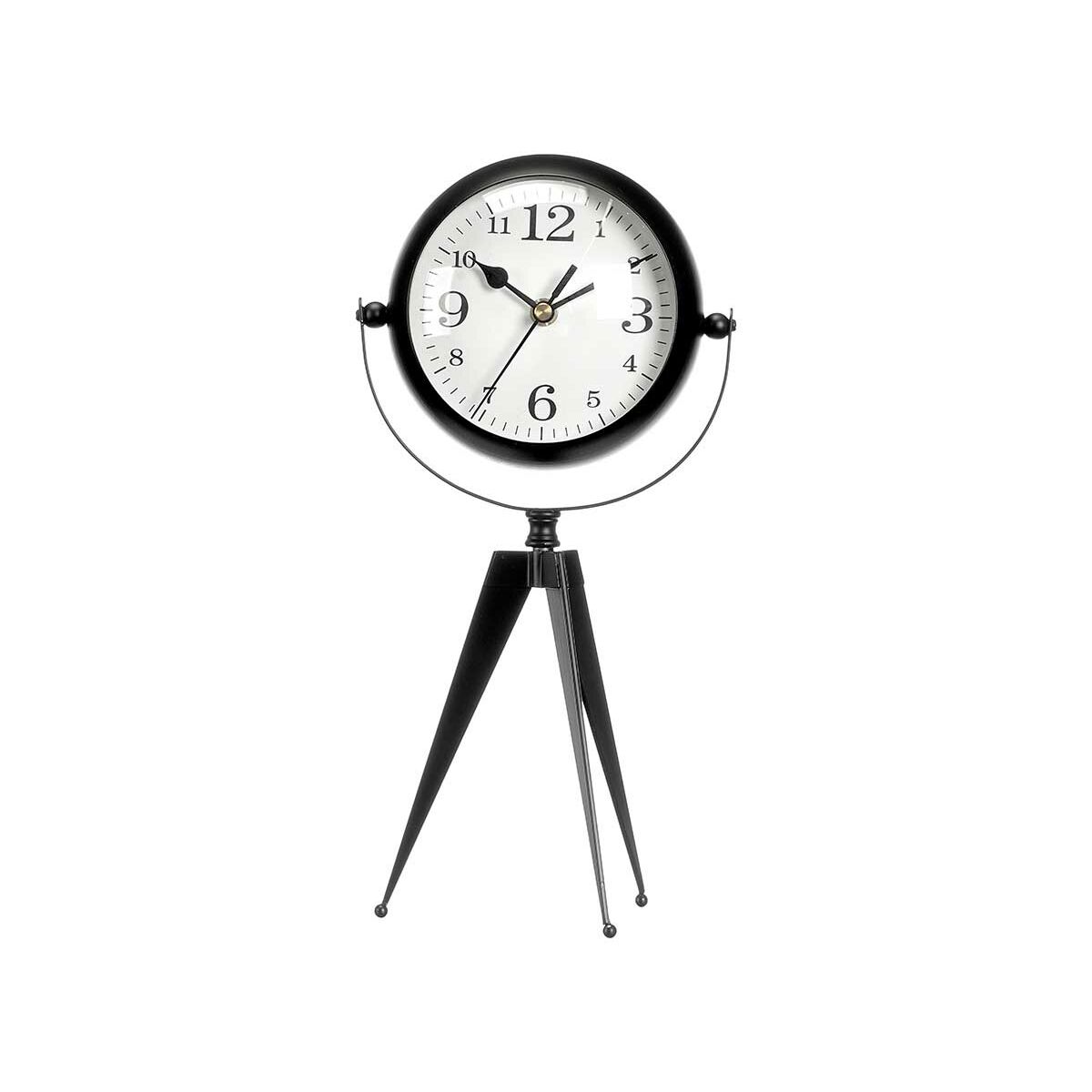 Reloj de Mesa Gift Decor Negro Trípode (4 Unidades)