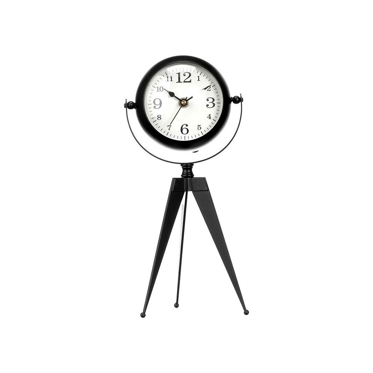 Reloj de Mesa Gift Decor Negro Trípode (4 Unidades)
