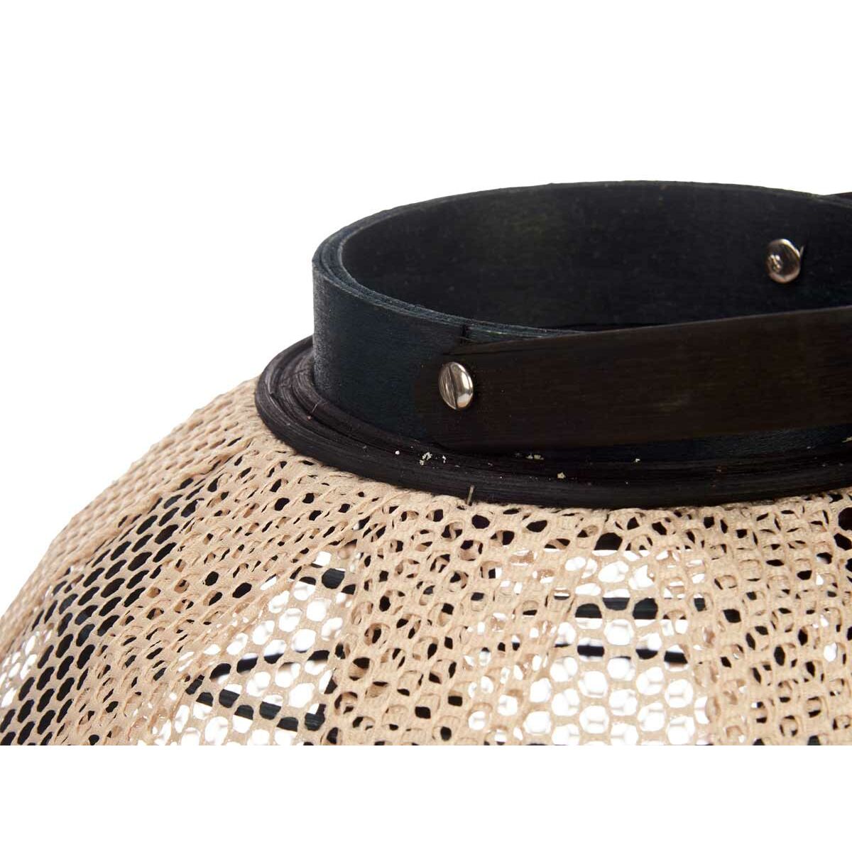 Farol Gift Decor Negro Beige Madera Tela Vidrio Farol 30 x 30 x 30 cm Con asa (2 Unidades)