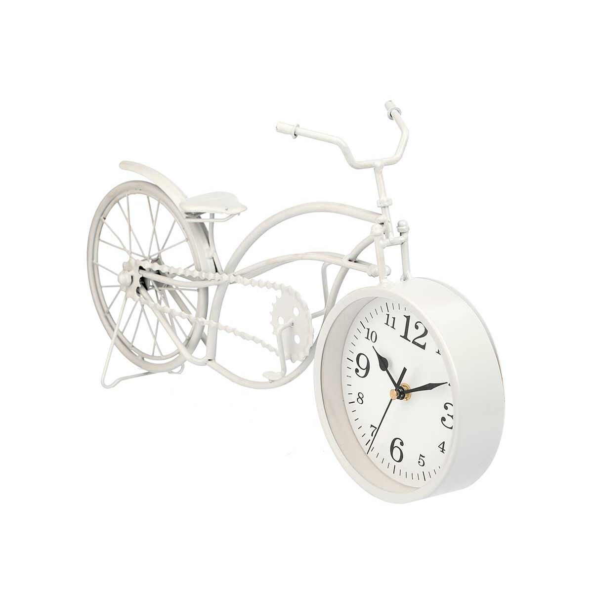 Reloj de Mesa Gift Decor Blanco Bicicleta (4 Unidades)