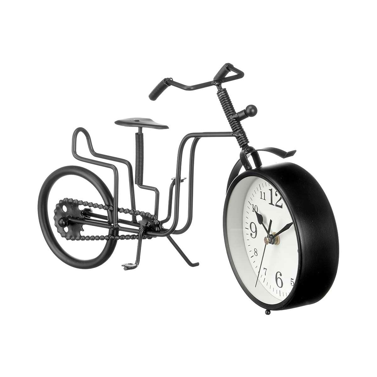 Reloj de Mesa Gift Decor Negro Bicicleta (4 Unidades)