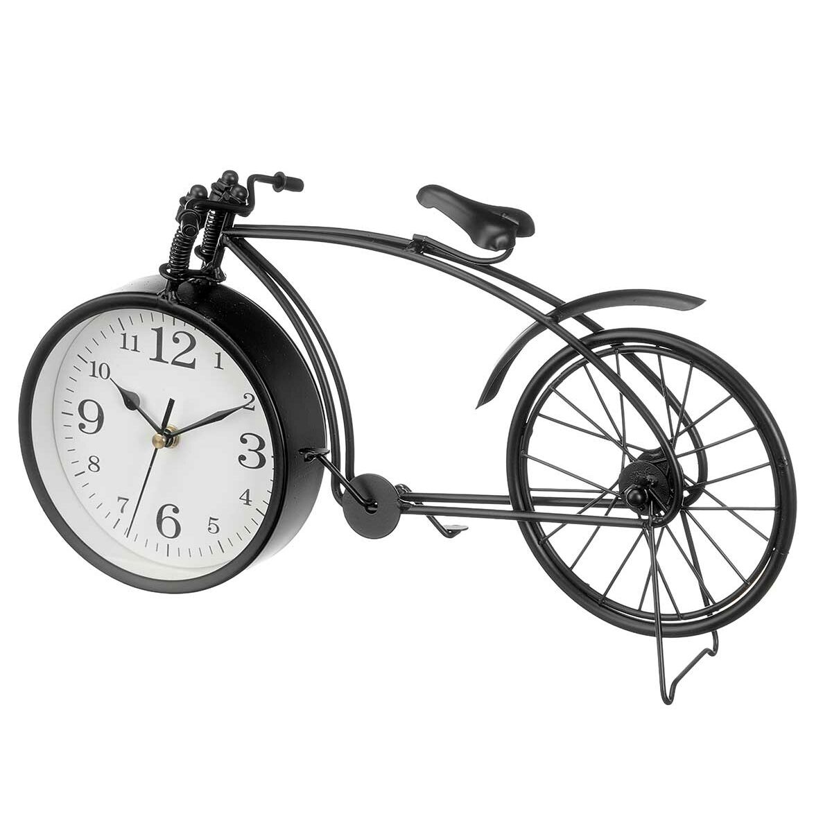Reloj de Mesa Gift Decor Negro Bicicleta (4 Unidades)